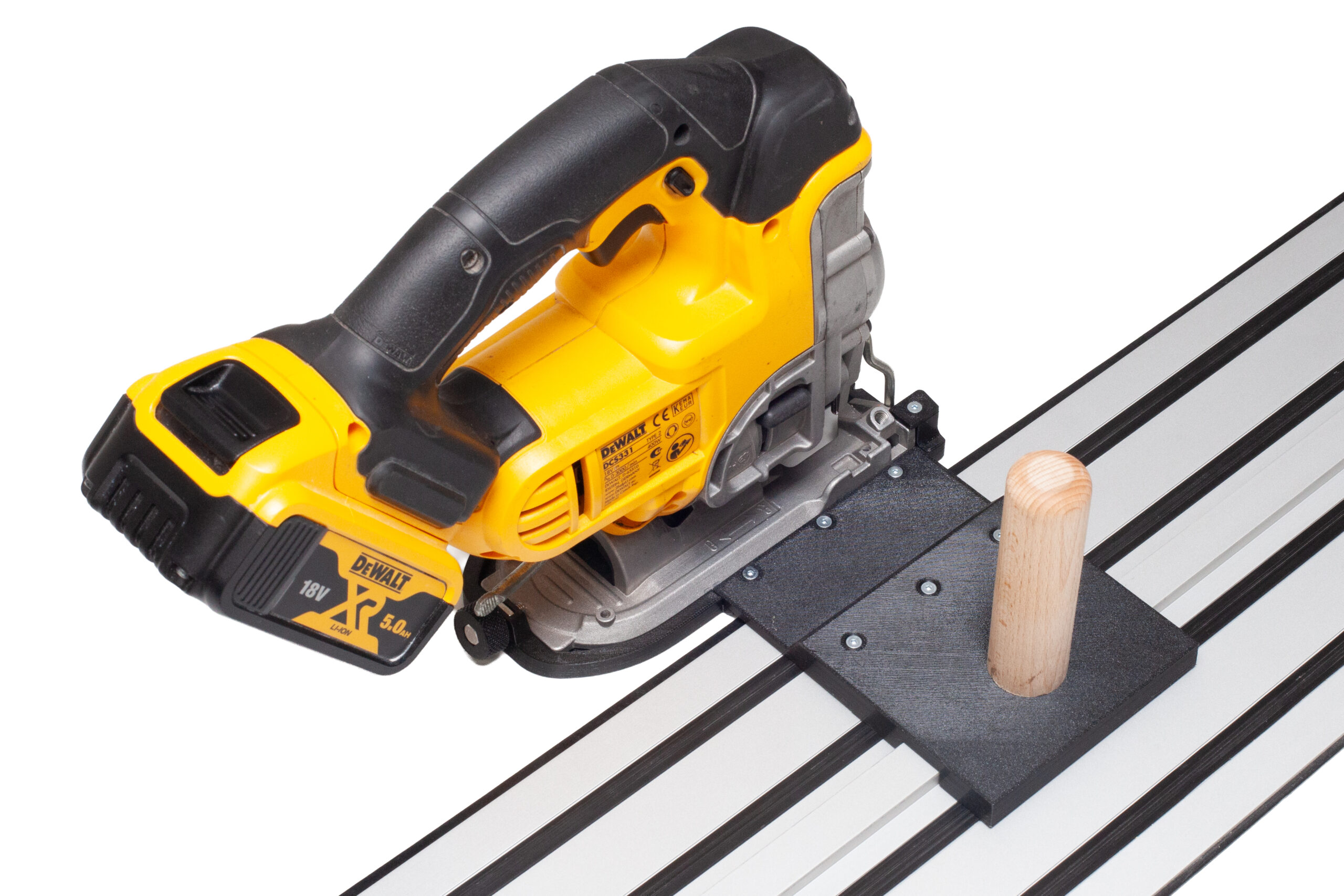 Adapter wyrzynarka DeWalt montaż na prowadnicy DWS5022