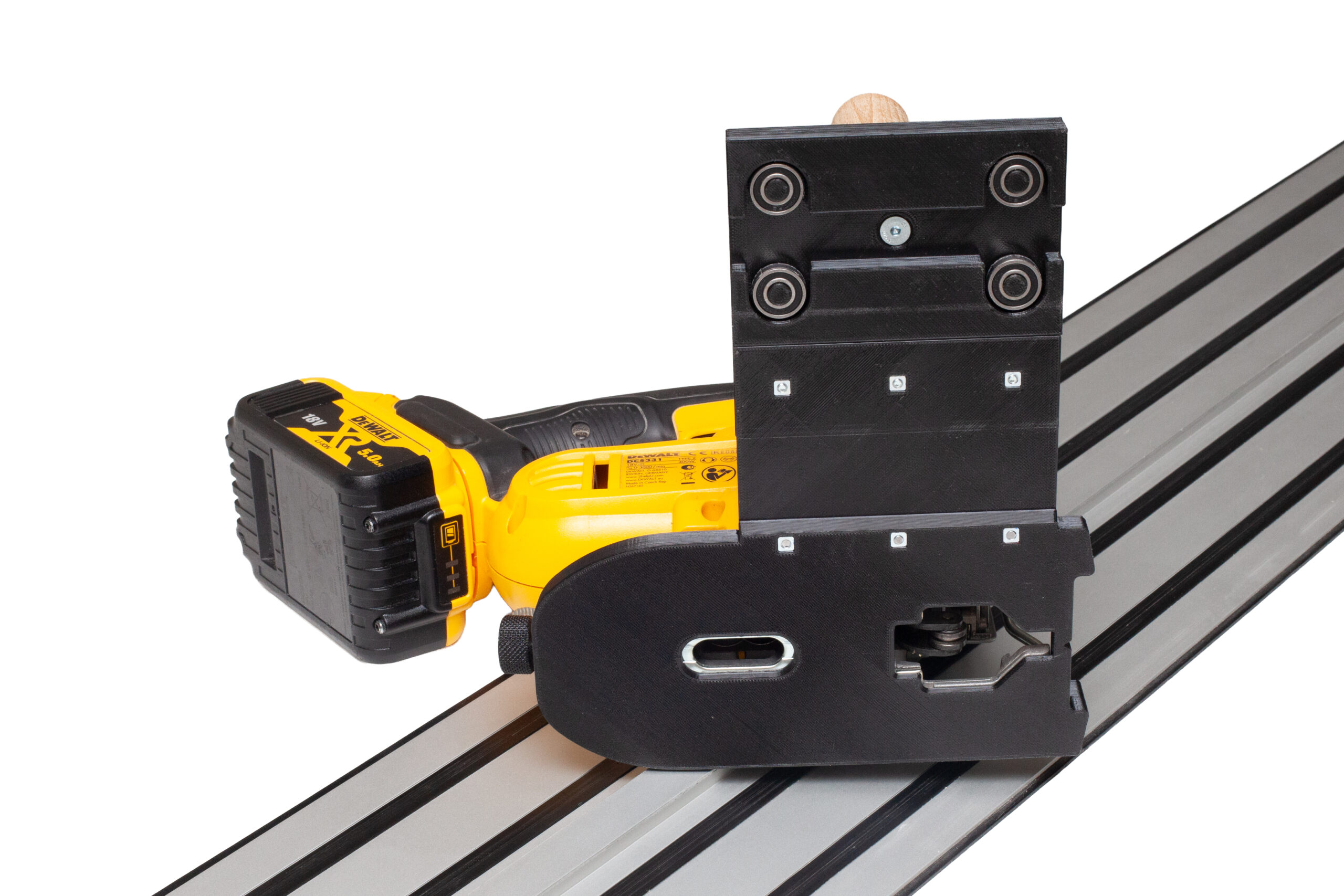 Adapter wyrzynarka DeWalt precyzyjne cięcie po szynie